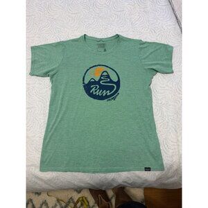 Patagonia Run Logo Capilene Cool Daily S/S Shirt Women's Sz Large